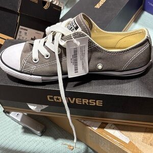 Converse Kids Gray and White Sneakers
